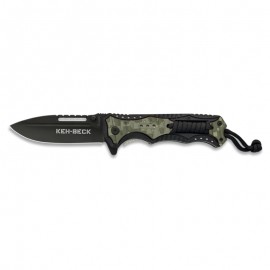 knife Keh-Beck 9 cm Green/Black with clip