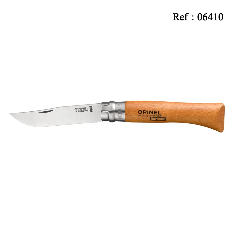 opinel knife N°10 carbone 10cm per 6 pcs