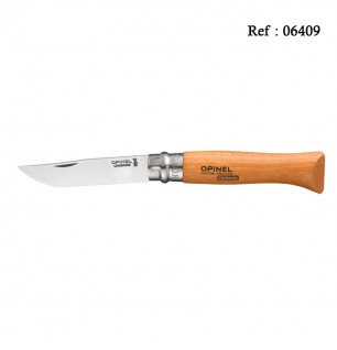 Couteau OPINEL N°09 carbone 9cm, boîte de 12