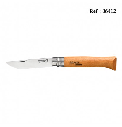 Couteau OPINEL N°12 carbone 12cm, boîte de 6