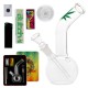giftset bong Leaf 18 cm Ø 24 mm with accessories