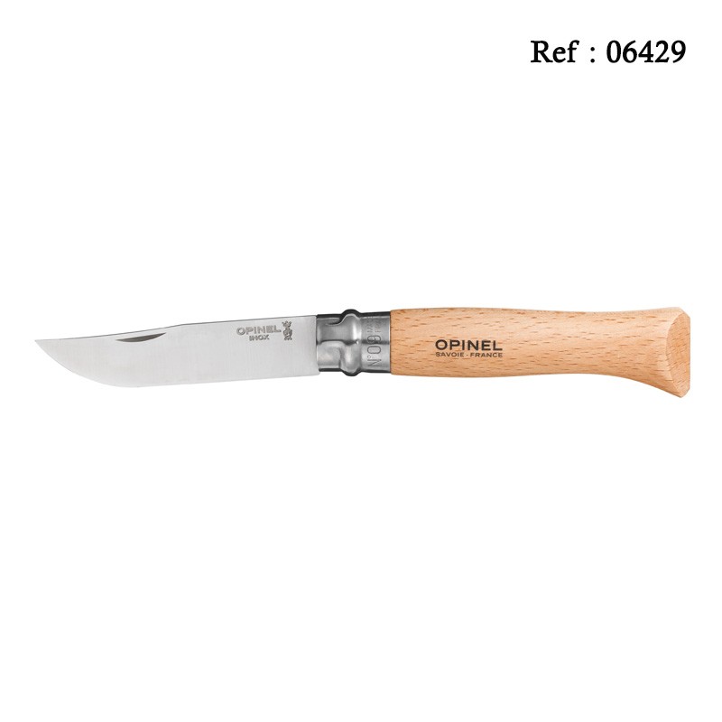 Couteau OPINEL N°09 inox 9 cm, boîte de 12