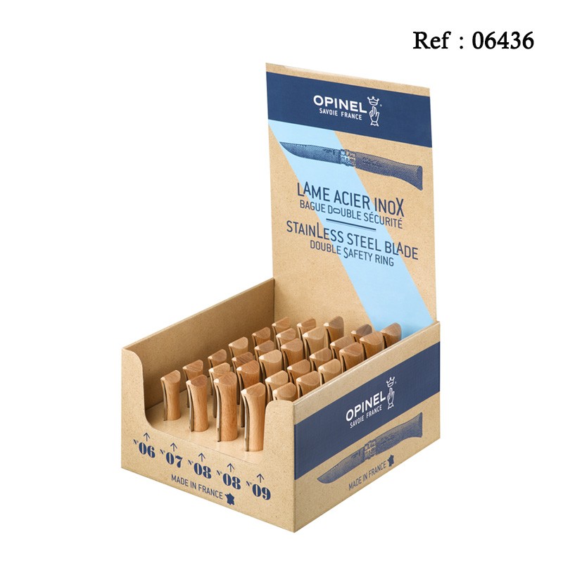 Couteau OPINEL Présentoir de 30 pcs P30 inox