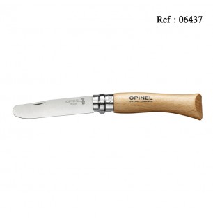 Couteau Mon Premier OPINEL naturel inox 8cm, boîte de 6