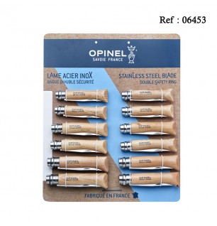 Couteau OPINEL Tableau T095 de 12 Pcs assortis N°06 + N°07 + N°08