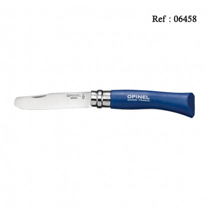 Couteau Mon Premier OPINEL bleu inox 8cm, boite de 6