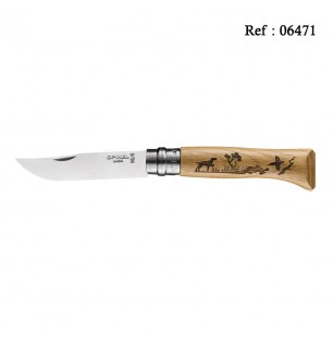 Couteau OPINEL N°08 Animalia Chien Inox, 8.5 cm