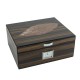 Humidor with pattern Leaf for 25 cigars with humidifier and hygromete