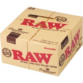 RAW Connisseur King Size Cigarette paper+tips, display 24 booklets