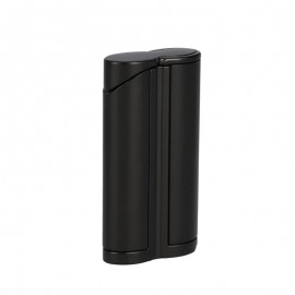 Lighter ADORINI jet curve matt black with cigar punch