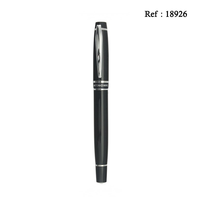 Stylo HELOX Roller Antonio Miro Métal Noir en coffret