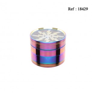 metal grinder rainbow 6.2 cm 4 parts per 6 pcs