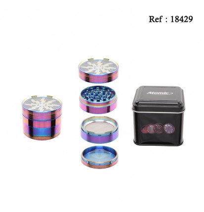 Grinder métal Arc en Ciel, Ø 6.2 cm, lot de 6