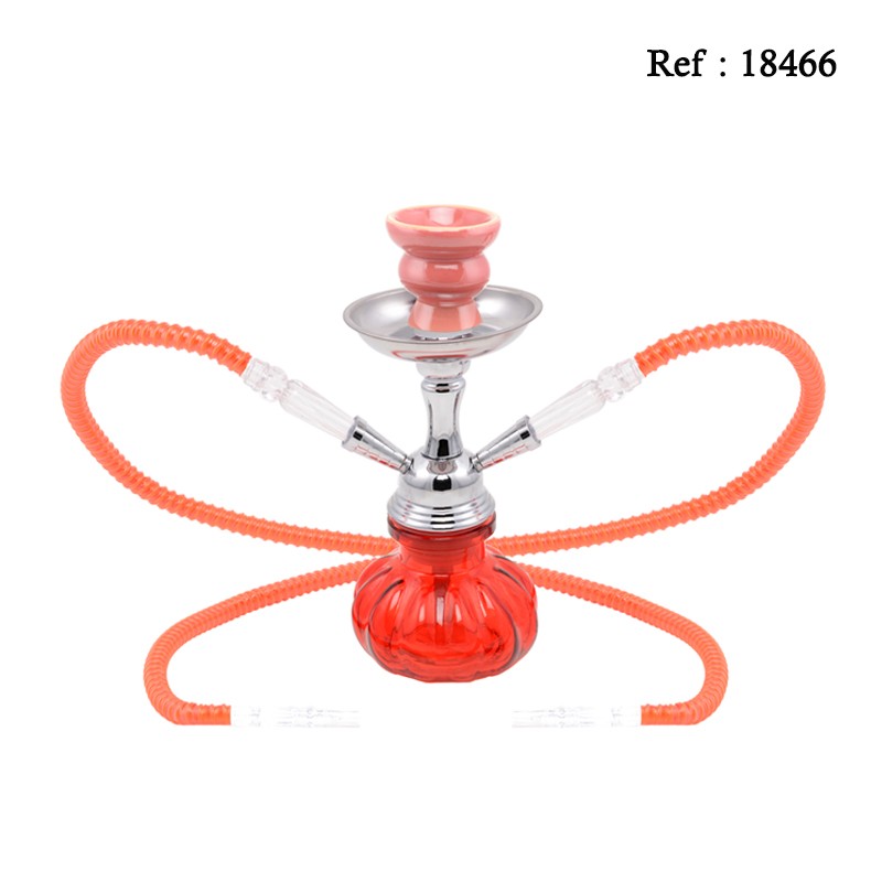 water pipe pumpkin red 2 tubes 25 cm