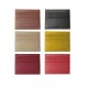 Card holder cow leather assorted per 12 pcs(black-red-green-yellow)