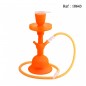 water pipe 35 cm 1 tube Fluo Orange with Led base and Remote