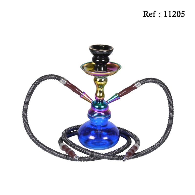 water pipe 25 cm 2 tubes Modern Sinai/Rainbow Blue