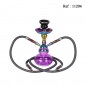 water pipe 25 cm 2 tubes Modern Sinai/Rainbow Purple