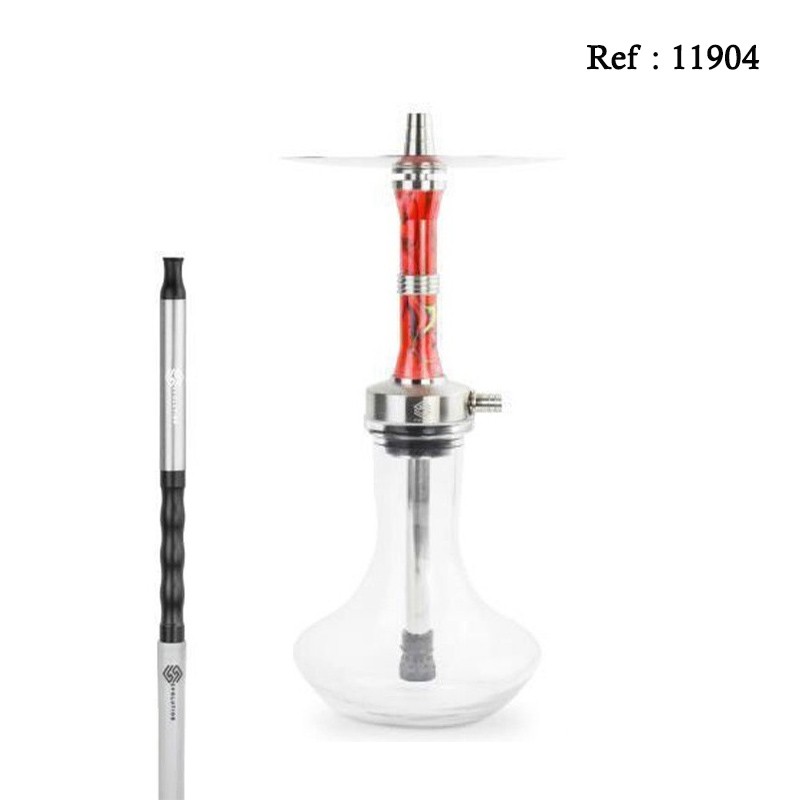 water pipe 1 tube 42 cm evo120 red