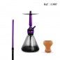 water pipe 1 tube 40 cm purple