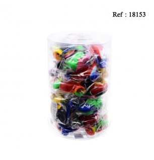 Mini silicone pipe snail, jar of 24 pcs