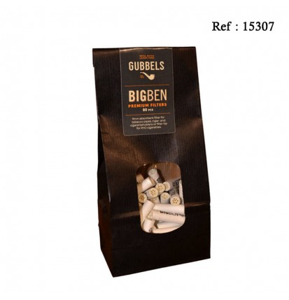 Filtre Pipe BIG BEN Premium 9 mm, sachet de 80