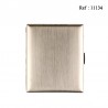 cigarette case metal nickel brushed for 20 pcs