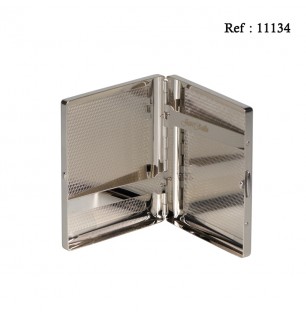 cigarette case metal nickel brushed for 20 pcs