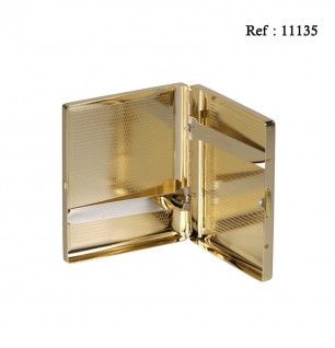 cigarette case metal gold colour brushed for 20 pcs