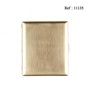 cigarette case metal gold colour brushed for 20 pcs