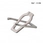 pocket pipe stand cgrome satin finish