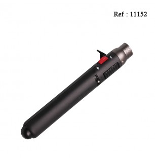 Briquet Torche Noir 16 cm en boîte cadeau, avec reposoir