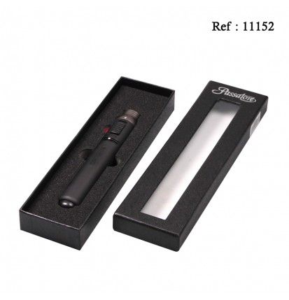 cigar torch black lighter 16 cm