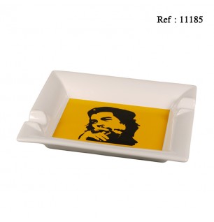 cigar ashtray CHE White/Yellow for 2 cigars 21 x 17 x 3.5