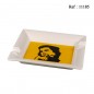 cigar ashtray CHE White/Yellow for 2 cigars 21 x 17 x 3.5