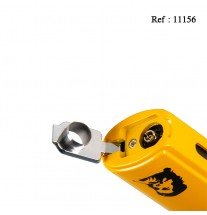 Briquet Ché Jaune Triple Jet avec emporte pièce