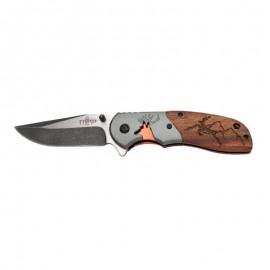 Wood Knife Deer 12cm, Stainless steel