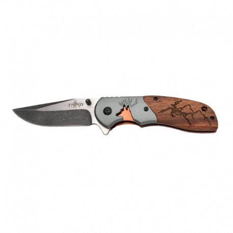 Wood Knife Deer 12cm, Stainless steel