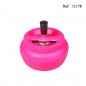 spinning ashtray bellied neon pink mat Ø 13 cm