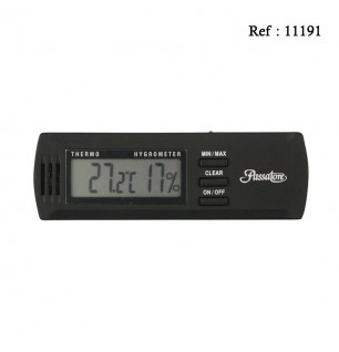 hygrometer digital black 3.2 X 10 cm