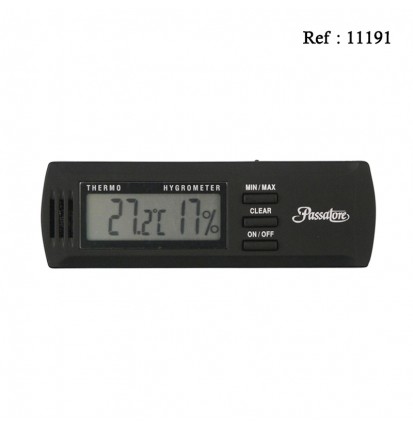 hygrometer digital black 3.2 X 10 cm