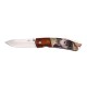 Couteau THIRD Bois Rouge Motif Sanglier 11,5cm, Inox