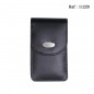 cigarette case Slim 100mm black leather