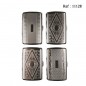 Metal cigarette case chrome for 20 pcs assorted per 6 pcs