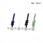 glass pipe twist spiral assorted per 12 pcs