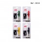 mini tobacco glass pipe + pipe screens in blister pack per 24 pcs ass