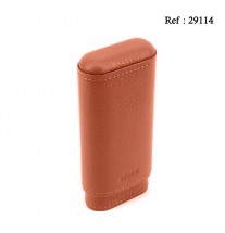 Etui à 2-3 Cigares ADORINI Cuir Rouge