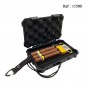 travel humido black with  hygrometer, 5 cigars