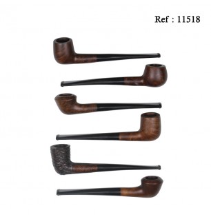pipes assorted with small heard without filter, per 6 pcs