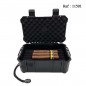 travel humidor black, 18 cigars